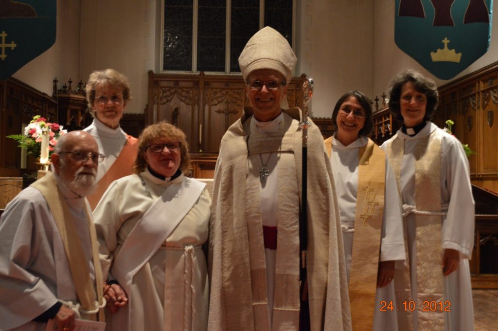 Left to right: Fletcher Stewart, Maylann Maybee, Diane Panting, Donald Phillips, Donna Joy, Liss Wray Beal